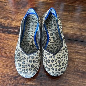 Rothy's Retired Leopard Cheetah Spotted Print Round Toe Flat Size 11